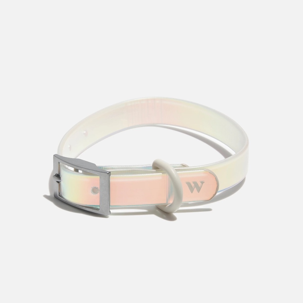 Wild One Holographic Adjustable Waterproof Flex-Poly Coated Nylon Dog Collar